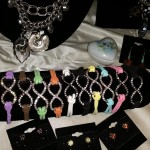 crystal bracelets and earrings