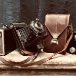 vintage cameras with case